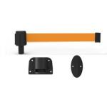 Banner Stakes Plus Wall Mount System With Orange Blank Banner